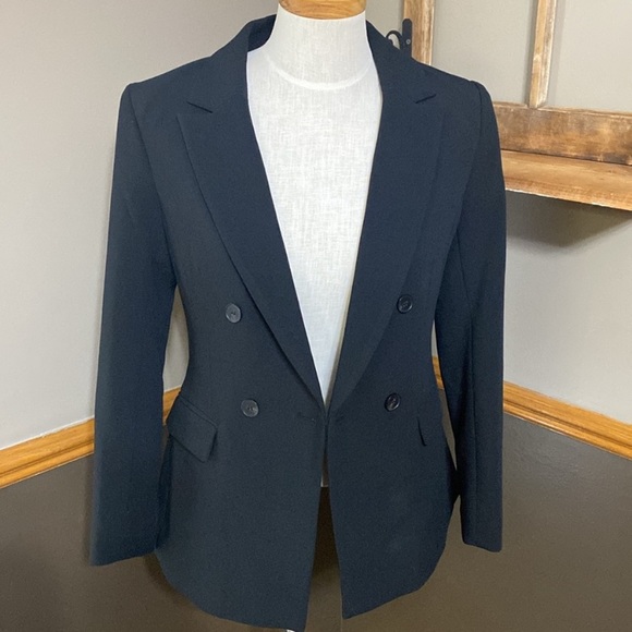 H&M Elegant Black Double-Breasted Blazer - Picture 8 of 10